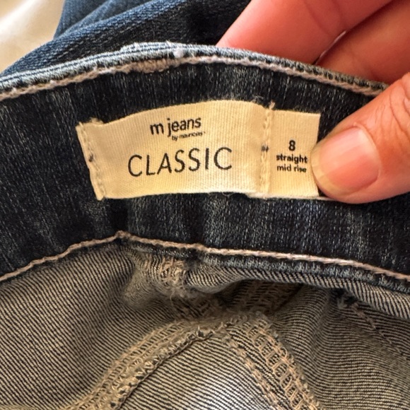 Classic Dark Blue Straight Leg Women's Jeans - Picture 4 of 4